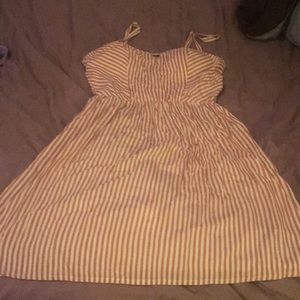 Pink and white auw dress